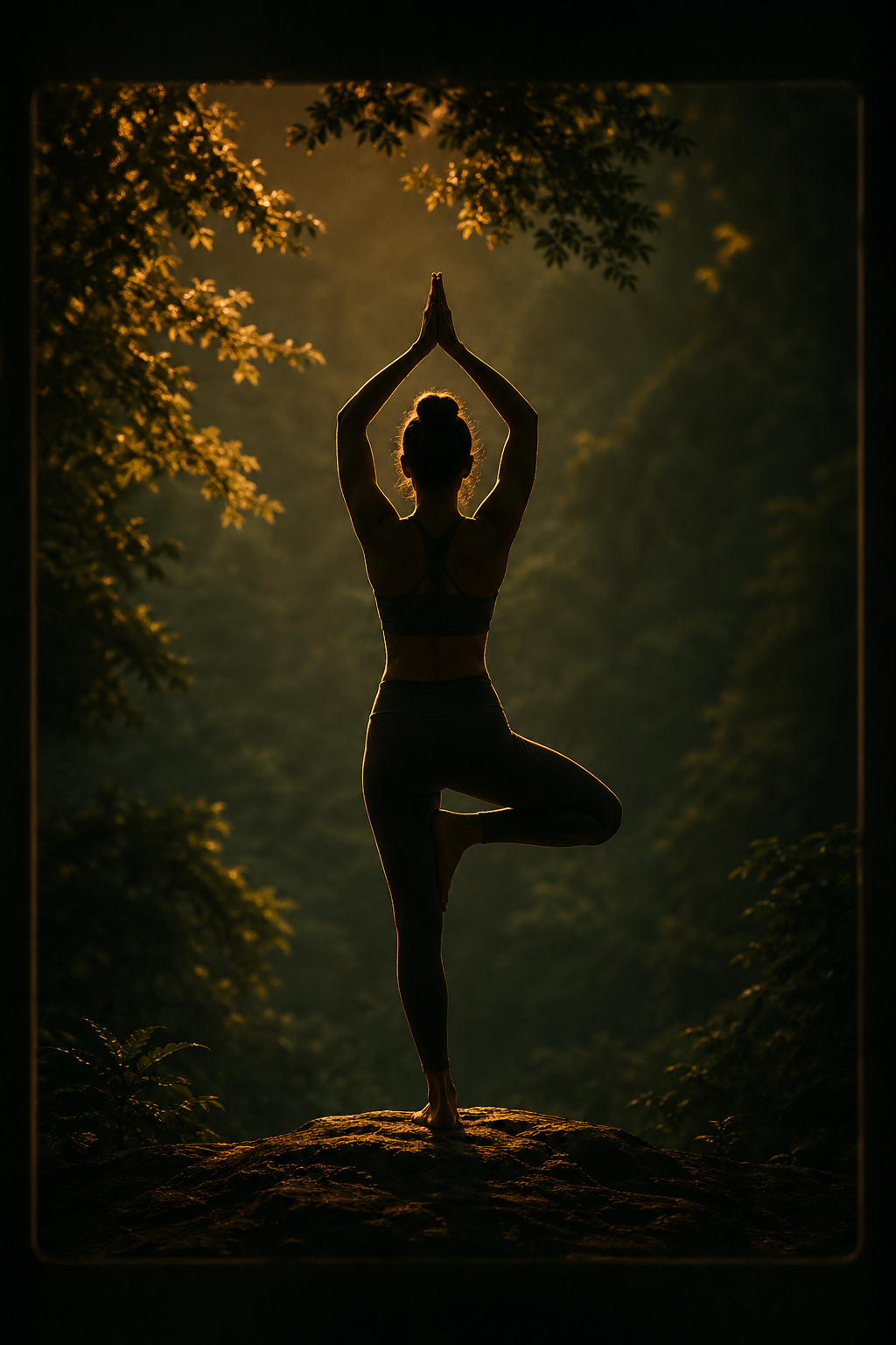 Thumbnail of a generated guided yoga video with play overlay